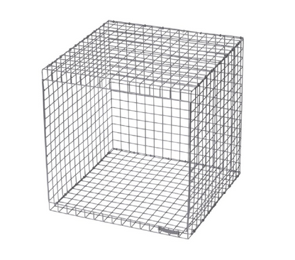 Etagère-grillage cubic grise