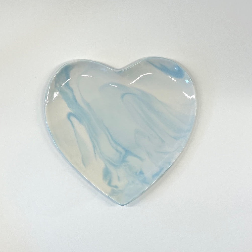 Assiette Coeur BLEUE